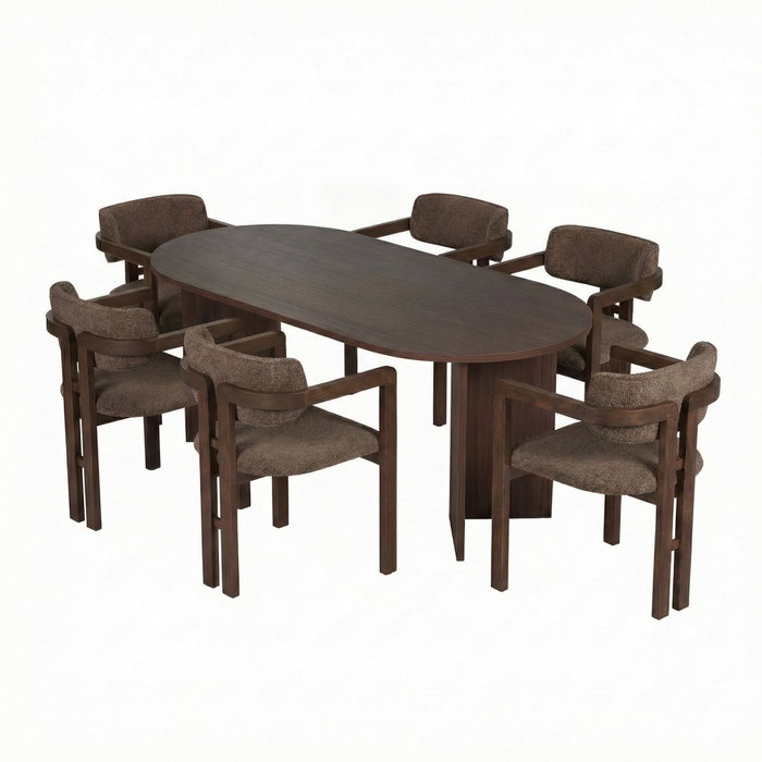 Nordure Meridia 6 - Milano Walnut, Dark Walnut, Brown